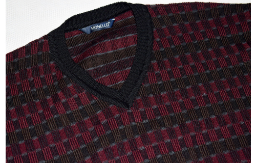 Strick Pullover Pulli Sweater Knit Sweatshirt Vintage Monello Merino Wolle 52 L