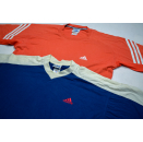2x Adidas T-Shirt TShirt Vintage Top Fitness Sport Blau...