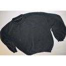 Wrangler Pullover Sweat Shirt Sweater Crewneck Vintage 80er 90er Schwarz Black L