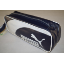 Puma Sport Schuh Trage Beutel Bag Sneaker Tasche Vintage Deadstock Blau Weiß