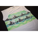 Adidas T-Shirt Vintage Deadstock Waterskiing Wasserski Tee Grafik Graphik M XL