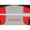 Adidas T-Shirt Trikot Jersey Vintage 80er 80s Grau Graphik Grafik XXS XS L NEU