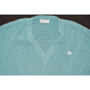 Adidas Pullover Sweatshirt Knit Sweater Strick Vintage Deadstock Fledermaus 40  NEU