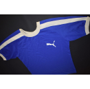 Puma Trikot Top Jersey Maglia Shirt Top Retro Blau Weiß Blue White Special M