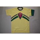 Adidas T-Shirt Vintage Deadstock Maglia 80er 80s Yellow Gelb Grafik XXS S NEU NEW