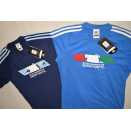 2x Adidas T-Shirt TShirt Sport Vintage Italia Italien Wm 2006 Fifa Germany S NEU