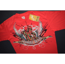 Johnny Blaze T-Shirt Vintage Hip Hop Rap Raptee 2000er Big Logo Rot Red L XL NEU