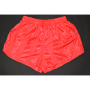 Shorts Short Sprinter Pant Vintage Deadstock Nylon Glanz Shiny Rot 80er S-M NEU 5 ca. S-M