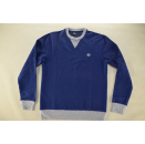 Fred Perry Pullover Sweater Crewneck England Casual Wear Clean Blau Blue Gr. M