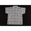 Adidas Polo Top Shirt Vintage Deadstock Tennis Funky Grafik 1990 36 38 40 42 NEU