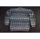 Marcazzani Pullover Jacke Cardigan Strick Sweater Multi Colour Vintage Italia 52