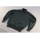 Hessnatur Strick Pullover Knit Sweater Sweat Shirt Polo Grün Green Schurwolle L