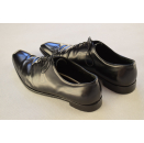 Prada Schuhe Leder Leather Shoes Shiny Glanz Ausgeh Anzug Sneaker Schwarz 8.5