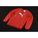 Puma Pullover Sweatshirt Sweater Jumper Sport Jogging Fitness Crewneck Rot S NEU