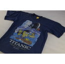 The Simpsons T- Shirt Bart Homer Titanic 1998 VTG Tee Vintage 90s 90er Comic M