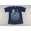The Simpsons T- Shirt Bart Homer Titanic 1998 VTG Tee...