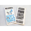 Allround Bundesliga Termine Spielplan 1975-1976 75-76 Flyer Vintage 70er 70s VTG