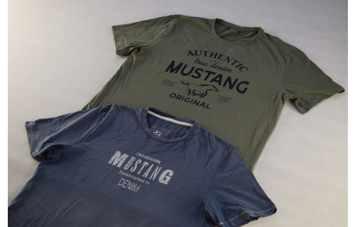 2x Mustang T-Shirt Hemd TShirt True Denim Horse Pferd Outdoor Western XL