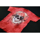 T-Shirt Skull Head Schädel Rocker The Mountain Batik...