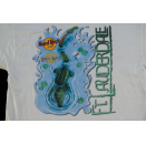 Hard Rock Cafe T-Shirt Fort Lauderdale Florida Gator Vintage Big Print USA  XL