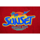 Sunset Beach SXM T-Shirt St. Maarten Vacation Summer Sommer Karibik Big Print  L