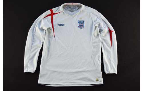Umbro England Trikot Jersey Maglia Camiseta Shirt 05/06 Longsleeve Kind Kid  158