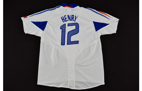 Adidas Frankreich Trikot Jersey France Maillot Camiseta Maglia Shirt 2004 Henry XS