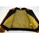 Betty Barclay Jacke Kurz Jacket Jumper Top Velour True Vintage Pattern Samt 40