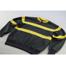 Flash Team Vintage Pullover Sweater Sweatshirt Vintage Grau Gelb 80er 90er 42-44