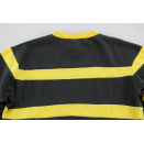 Flash Team Vintage Pullover Sweater Sweatshirt Vintage Grau Gelb 80er 90er 42-44
