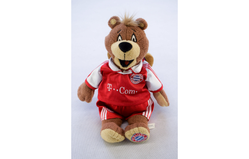 FC Bayern München Teddy Plüsch Bär Bear Vintage Toy Adidas T-Com 2003-2005   FCB