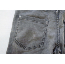 Raf Simmons Jeans Hose Newton Slim Vintage Look Distressed Used Fashion Grau 32