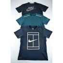 3x Nike T-Shirt TShirt Tennis Sport Fitness Dri Fit Jogging Big Logo Pack Gr. L