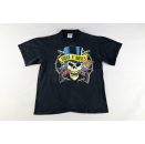 Guns N Roses T-Shirt Band Get in the Ring Tour 1991 Brockum 90er 90s Vintage L   Hard Rock Konzert Concert Skull Sloane GNR and