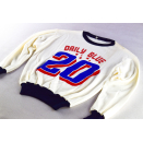 Vintage Deadstock Pullover Sweashirt Sweater Jumper Crewneck Vintage Daisy Blue 40 NEU NOS 80er 80s 90s 90er