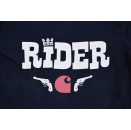 Carhartt T-Shirt Tshirt Rider Guns Pistol Waffe Logo Used Distressed Schwarz M