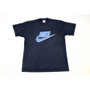 Nike T-Shirt TShirt Vintage 90s 90er Sport Wear Blue Classic Big Logo Casual L