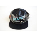 San Jose Sharks Cap Snapback Hat Kappe Vintage 90er 90s NHL Ice Eis Hockey USA  Fake Leather Optik Deadstock New Old Stock #30