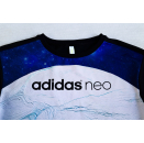 Adidas Pullover Sweater Sweat Shirt Top Crewneck Jumper Water Wasser Aqua Print S
