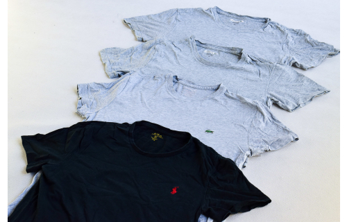 4x Lacoste & Ralph Lauren Polo T-Shirt TShirt Unterhemd Casual Underwear S