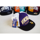 Minnesota Vikings Cap Snapback Mütze Hat Vintage 90er 90s Spellout NFL Football  #19 New old Stock NOS American