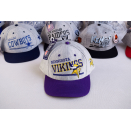 Minnesota Vikings Cap Snapback Mütze Hat Vintage 90er 90s Spellout NFL Football  #26 New old Stock NOS American