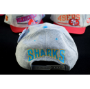 San Jose Sharks Cap Snapback Hat Kappe Vintage 90er 90s NHL Ice Eis Hockey USA Spellout Optik Deadstock New Old Stock #35