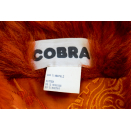 Cobra Pelz Mantel Jacke Parka Jacket Rot Mink Fake Fur Pimp Damen Vintage 40-42