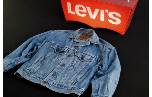 Levis Jeans Jacke Jacket Trucker Vintage 57507 USA Rock Denim 90er 90s Damen S