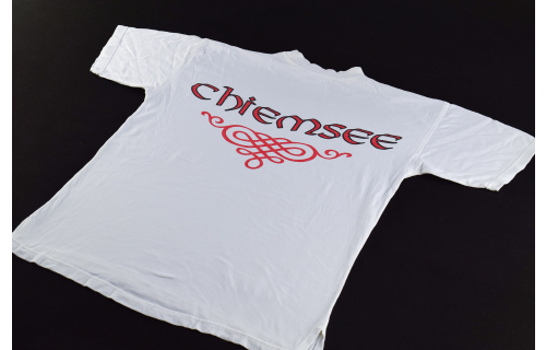 Chiemsee T-Shirt TShirt Vintage 90s 90er Natural Weiß White Casual Fashion M