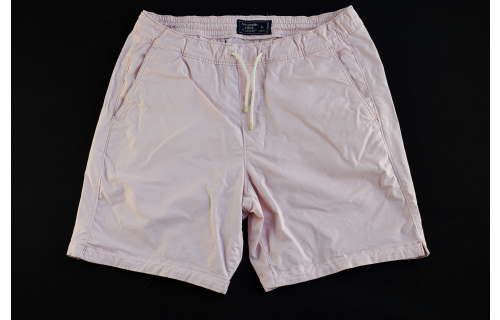 Abercrombie & Fitch Short Shorts kurze Hose Sommer Rosa Stretch Chino Jeans Gr L
