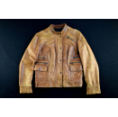 Hugo Boss Leder Jacke Jacket Leather Top Bomber Biker...