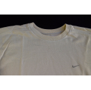 2x Nike Pullover Sweater Jumper Sweat T-shirt Vintage Grau Grey Natural  M-L     2000er