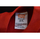 Levis Pullover Longsleeve Sweatshirt Vintage 90er 90s Levi´s Italia Made Kids M NEU #13 New old Stock NOS Rot Red Denim Deadstock Kinder Jumper Bambini Fashion